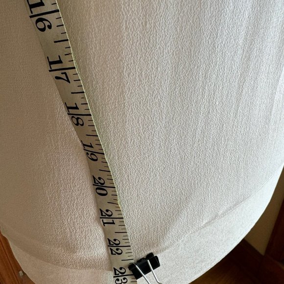 Linda Allard for Ellen Tracy Vintage Bone Silk Crepe Tank Blouse, SZ 10 - Picture 5 of 9